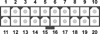 Male ATX Power Connector on Motherboard