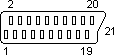 21 PIN SCART MALE