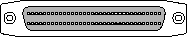 SCSI 68 pin connector
